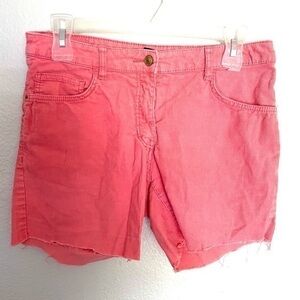 H&M pink corduroy cut off shorts size 6